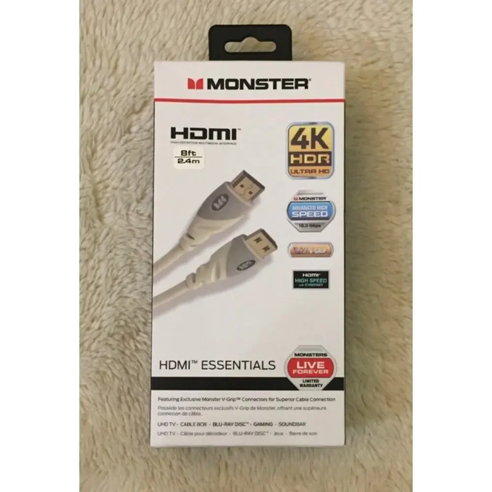 Monster 8' 4K HDR UHD HDMI Cable (18Gbps)